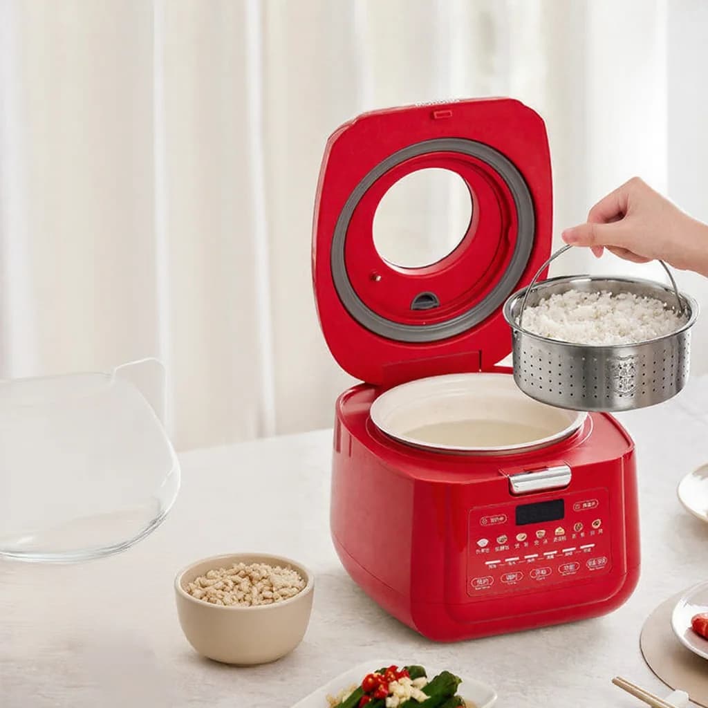Elektrisk riskoker 2L med lav-sukker koking og varmhold