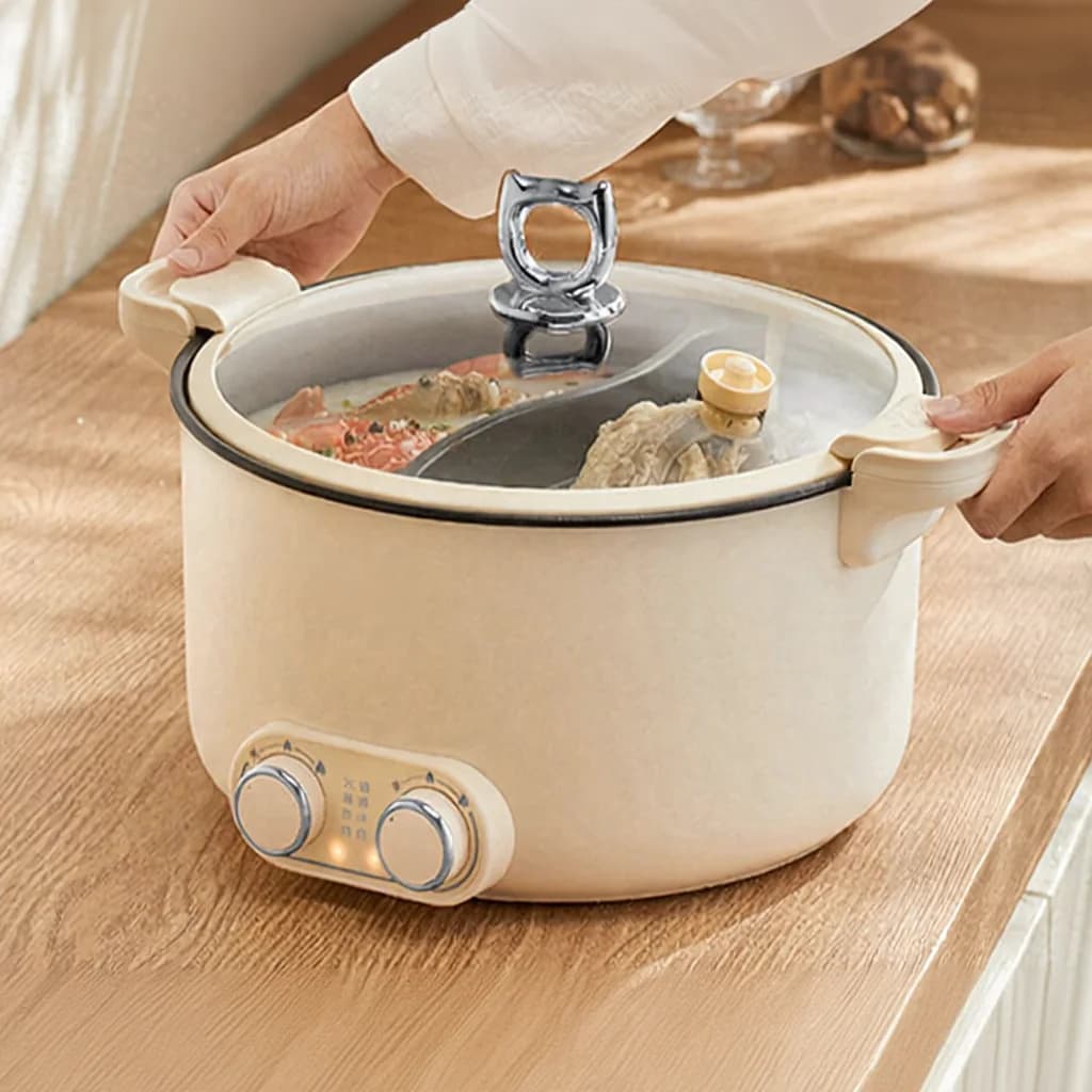Elektrisk hotpot med to soner 6L 7L 8L berøringskontroll