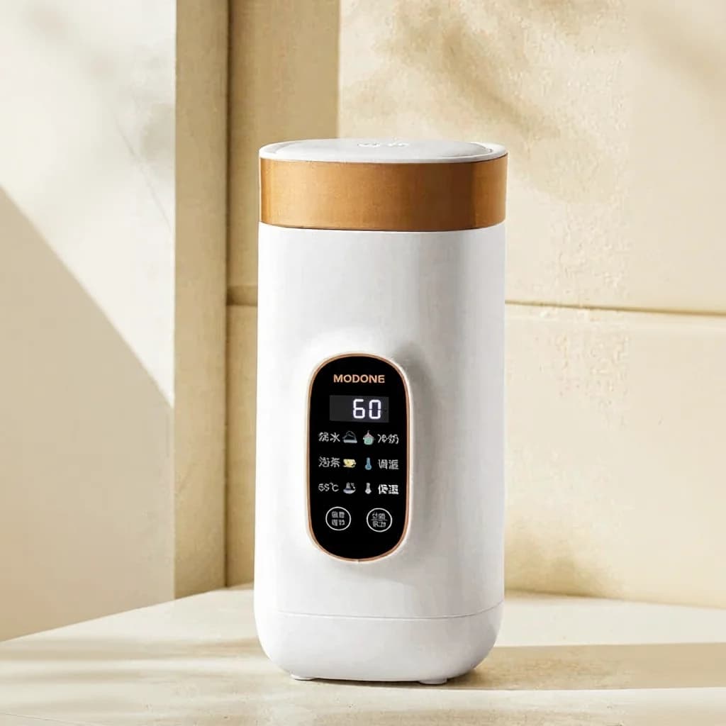 Bærbar elektrisk varmebeger 650ml med 304- eller 316-foring