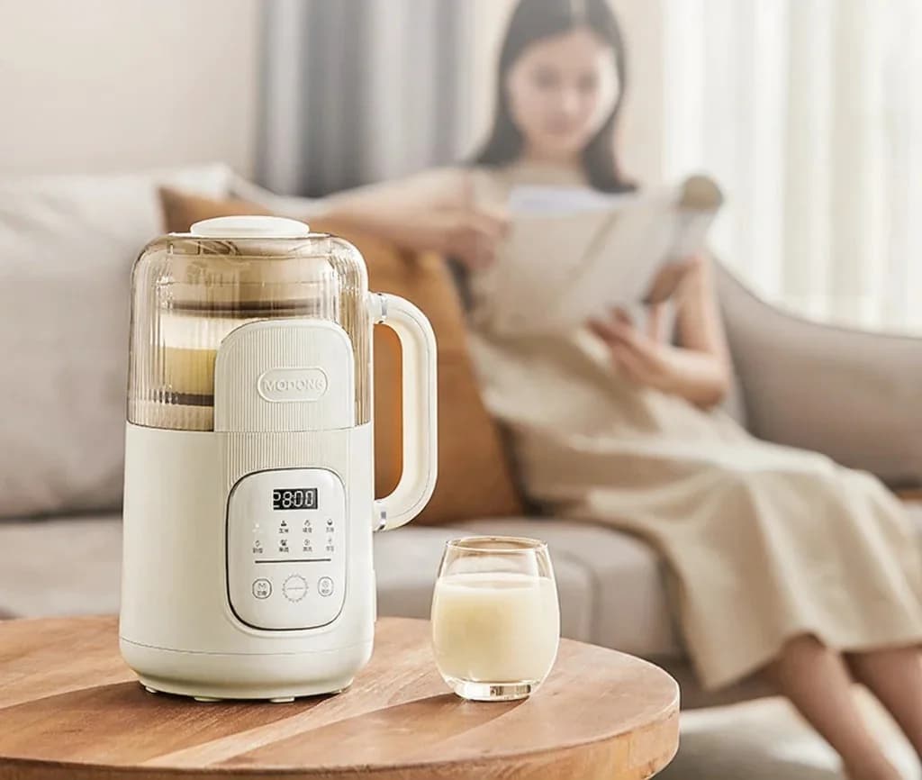 Elektrisk høyhastighetsblender og soymelkmaker med oppvarming