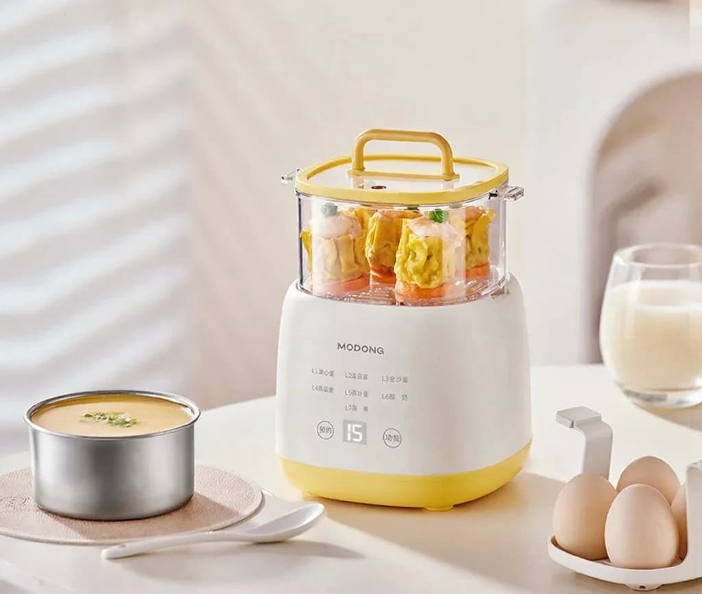 Elektrisk eggekoker 4-6 egg med eggcustard-bolle