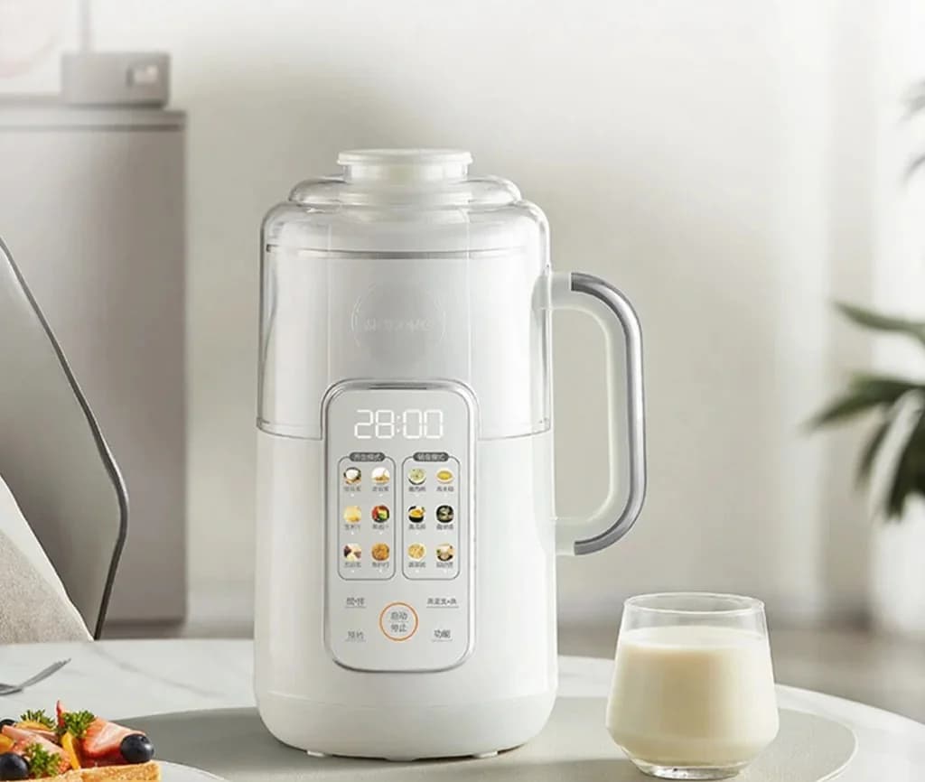 Oppvarmingsblender med 1,2L kapasitet, berøringskontroll, rustfritt stål