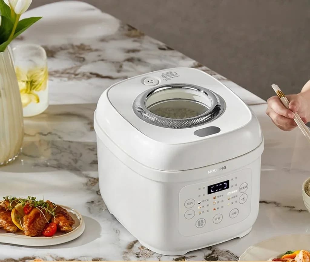 3L elektrisk riskoker med keramisk innergryte, 600W