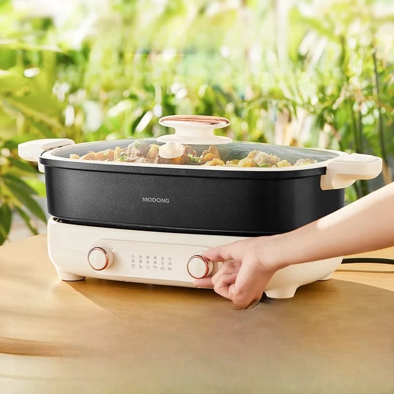 Delt elektrisk hotpot 7L med uavhengig temperaturkontroll i to soner