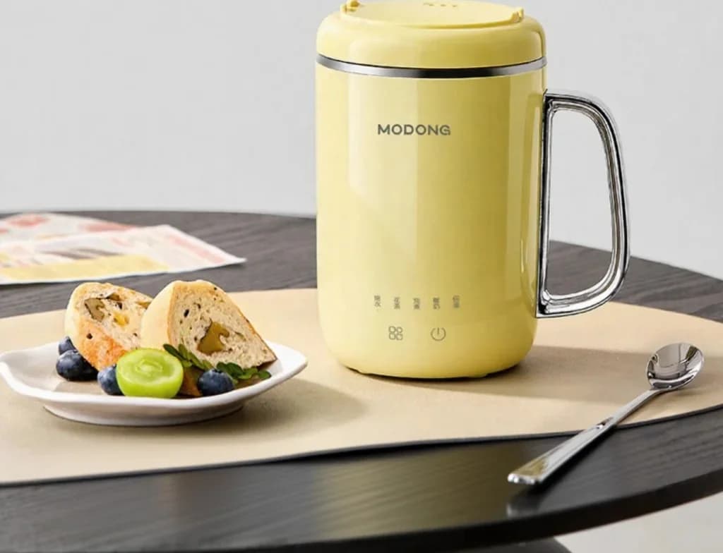Mini elektrisk grøtkoker, 1L, under 220V, berøringskontroll
