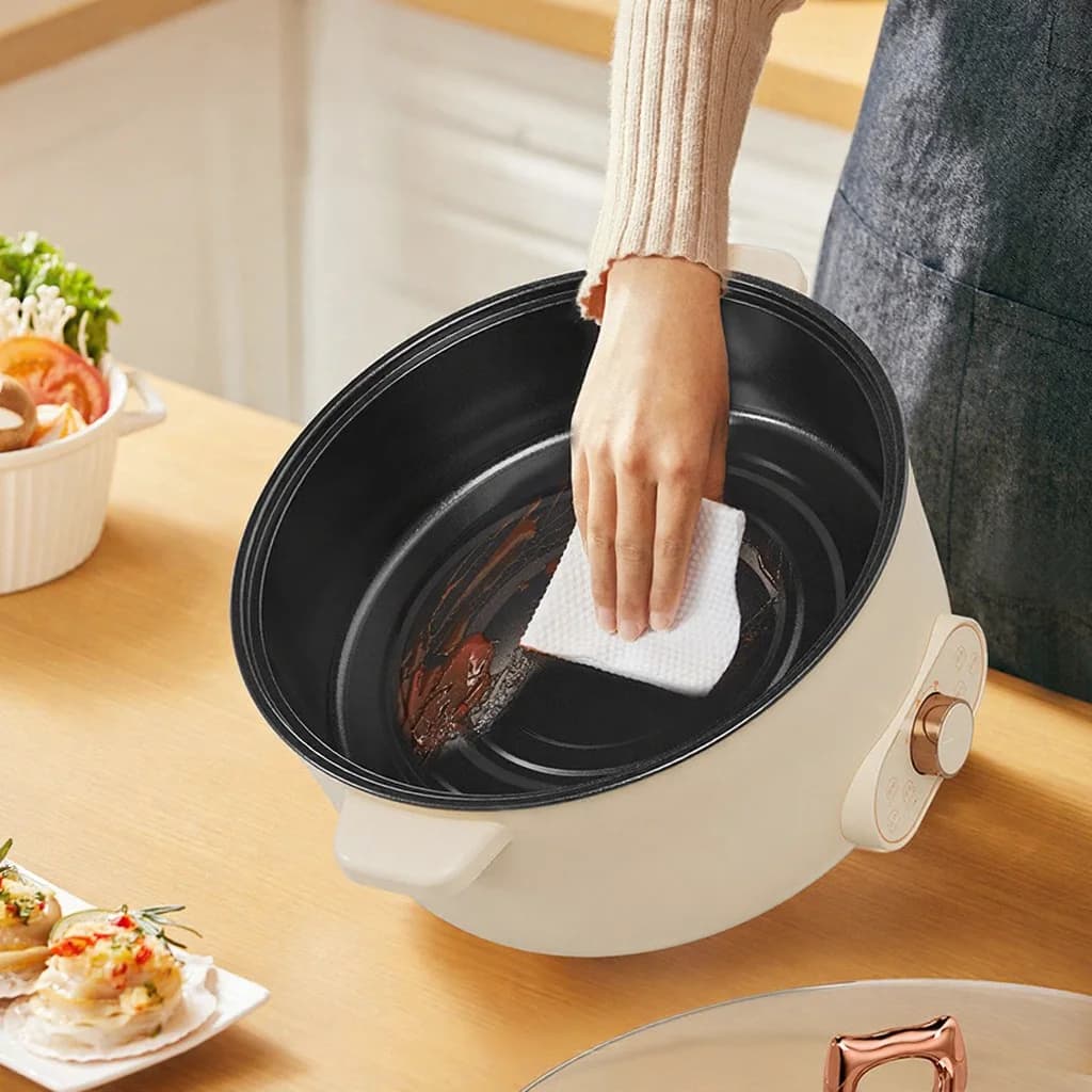 Elektrisk kokekjele med dampkurv, 7L eller 8L, 220V