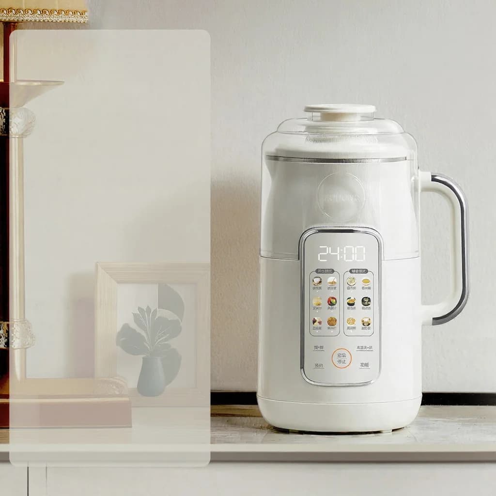 Oppvarmingsblender med 1,2L kapasitet, berøringskontroll, rustfritt stål