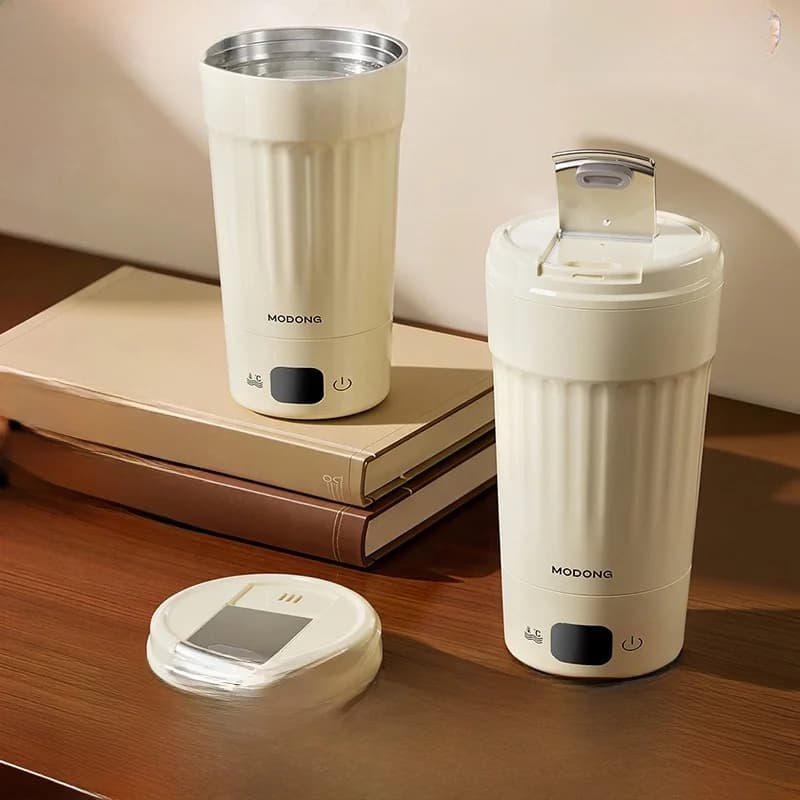 Bærbar Elektrisk Varme-kopp, 400mL, 7 Temperaturinnstillinger