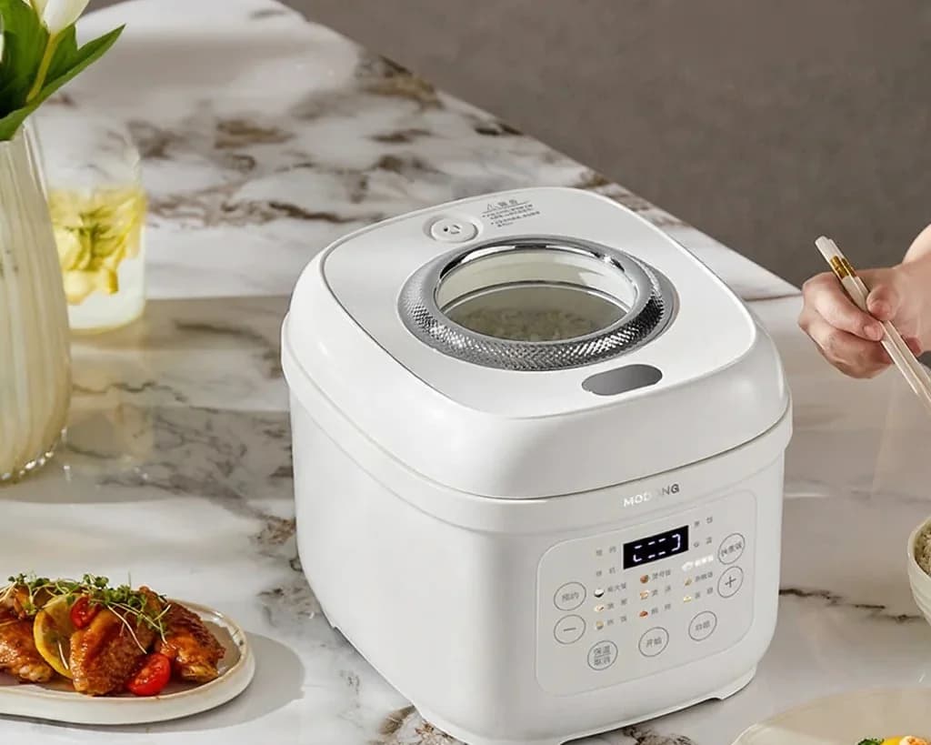 Elektrisk riskoker 3L med keramisk belagt innergryte