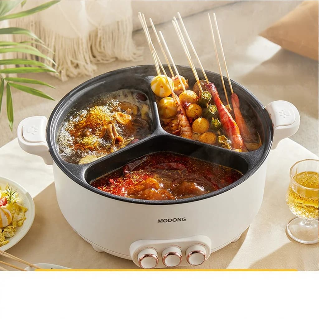 Elektrisk hot pot med skillevegg 6L-8L, 220V, 5-6 personer