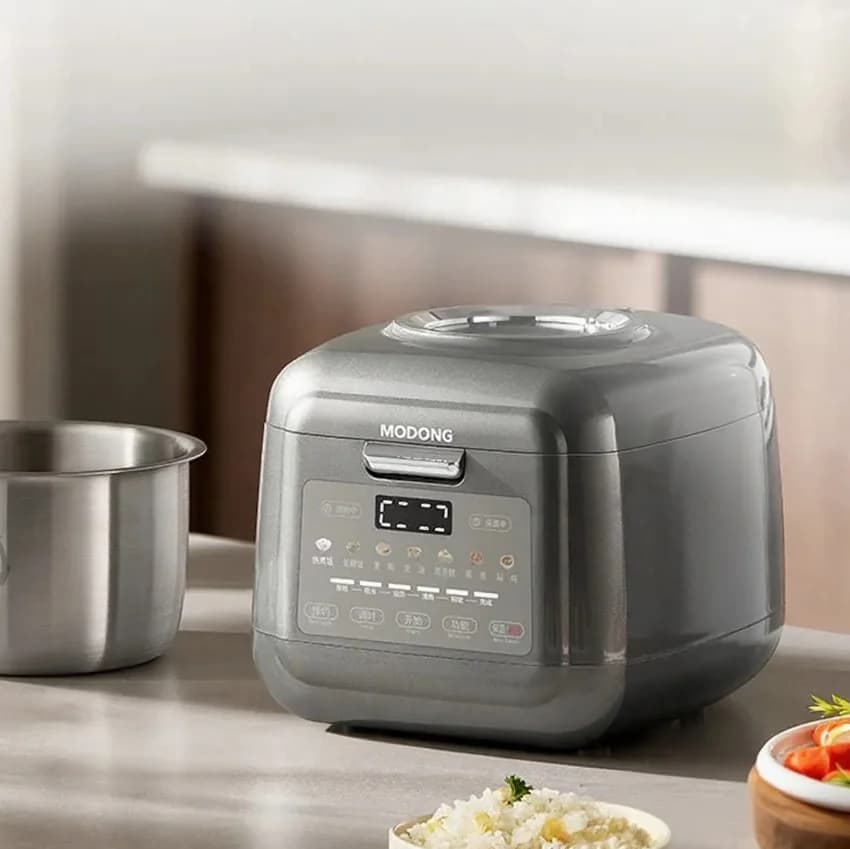 Elektrisk riskoker med titanbelagt innergryte, 2L/3L