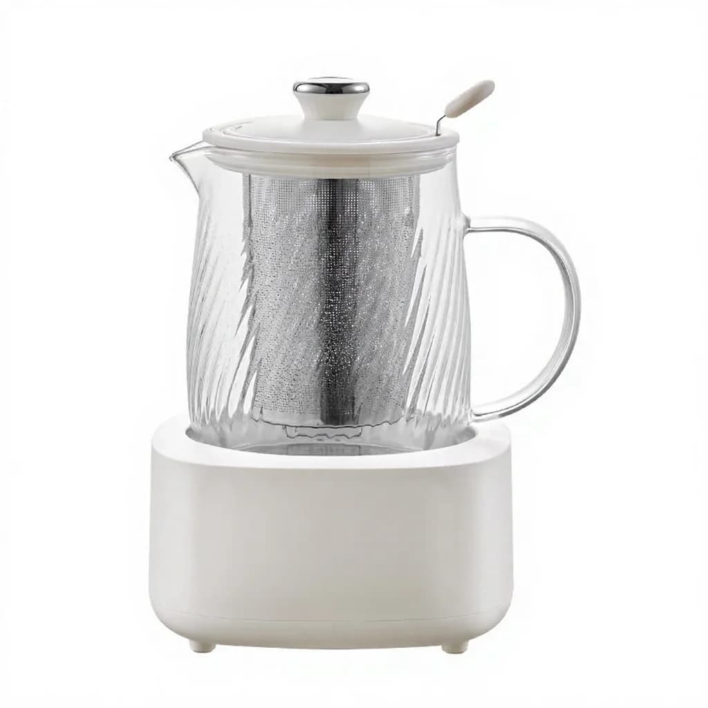 Glass elektrisk kokegryte med temperaturkontroll 1.2L