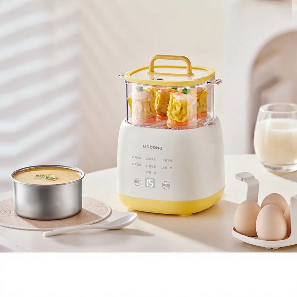 Elektrisk eggkoker 4-6 egg med eggedessertsbolle