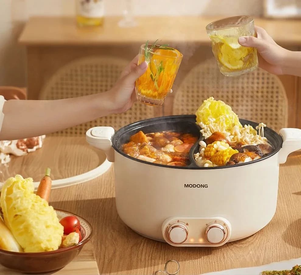 Elektrisk hotpot med to soner 6L 7L 8L berøringskontroll