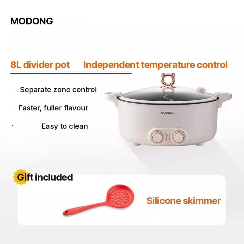 Elektrisk hotpot med skillegryte 6L-8L, 220V, 5-6 personer