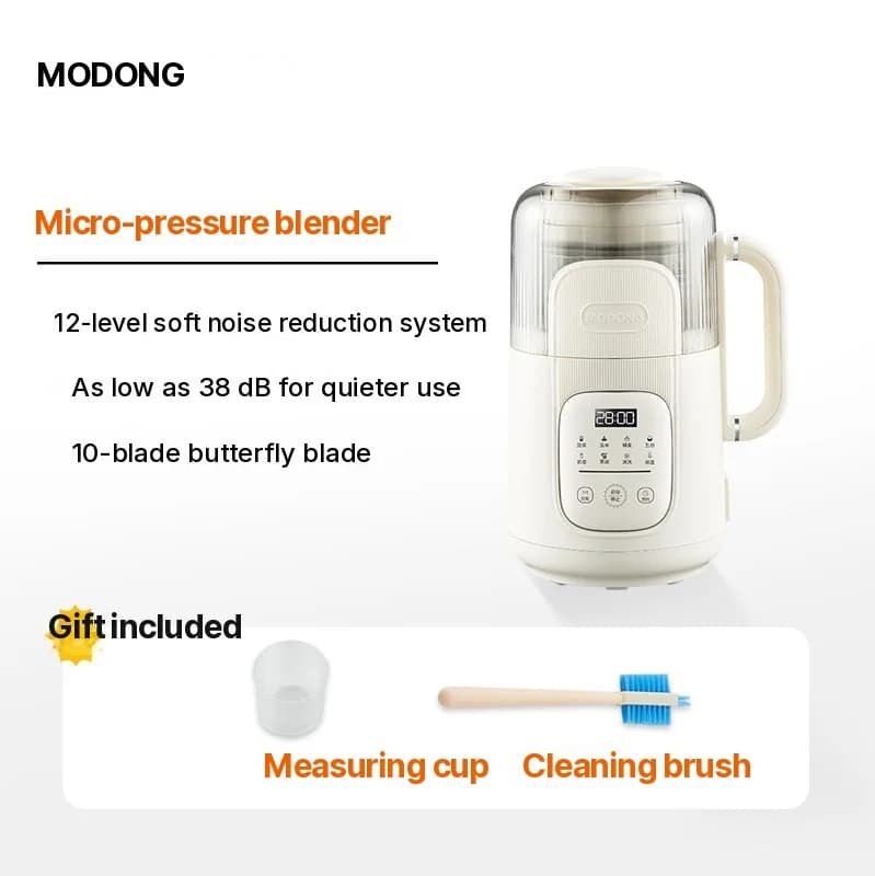 Elektrisk høyhastighetsblender og soymelkmaker med oppvarming