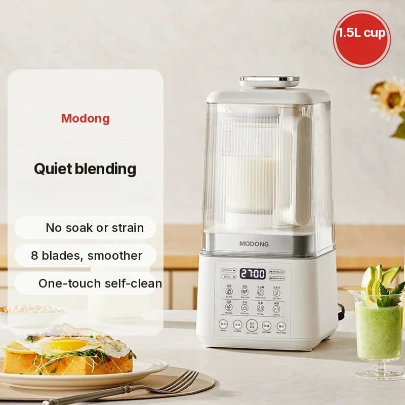 Oppvarmet blender for suppe, juice, babymat, soyamelk