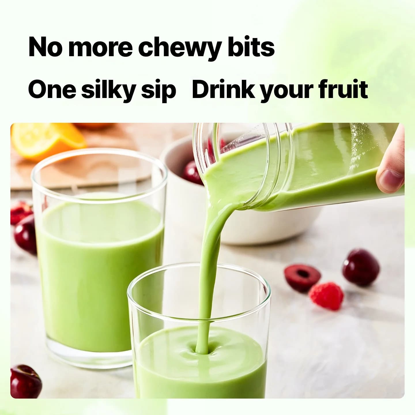 Bærbar trådløs blenderkopp for juice og smoothies