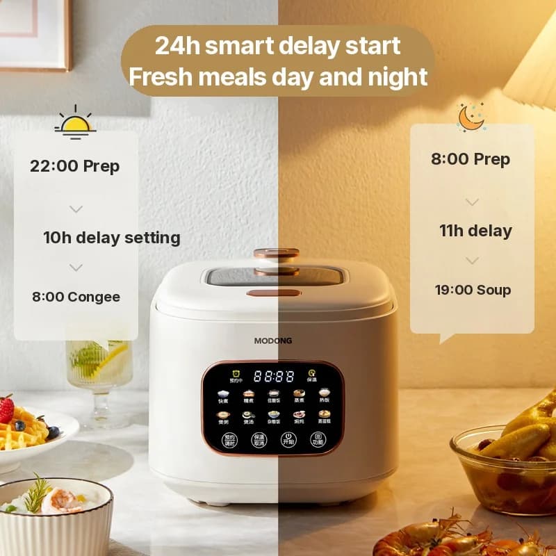 3L elektrisk riskoker med vindu og timer