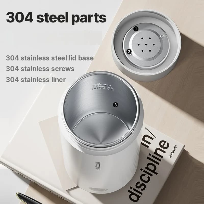 Bærbar elektrisk vannkoker 304 liner 300 ml