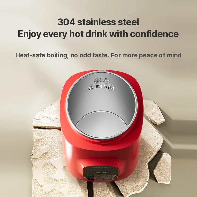 Bærbar elektrisk varmevannskopp 650ml 304 liner 220V