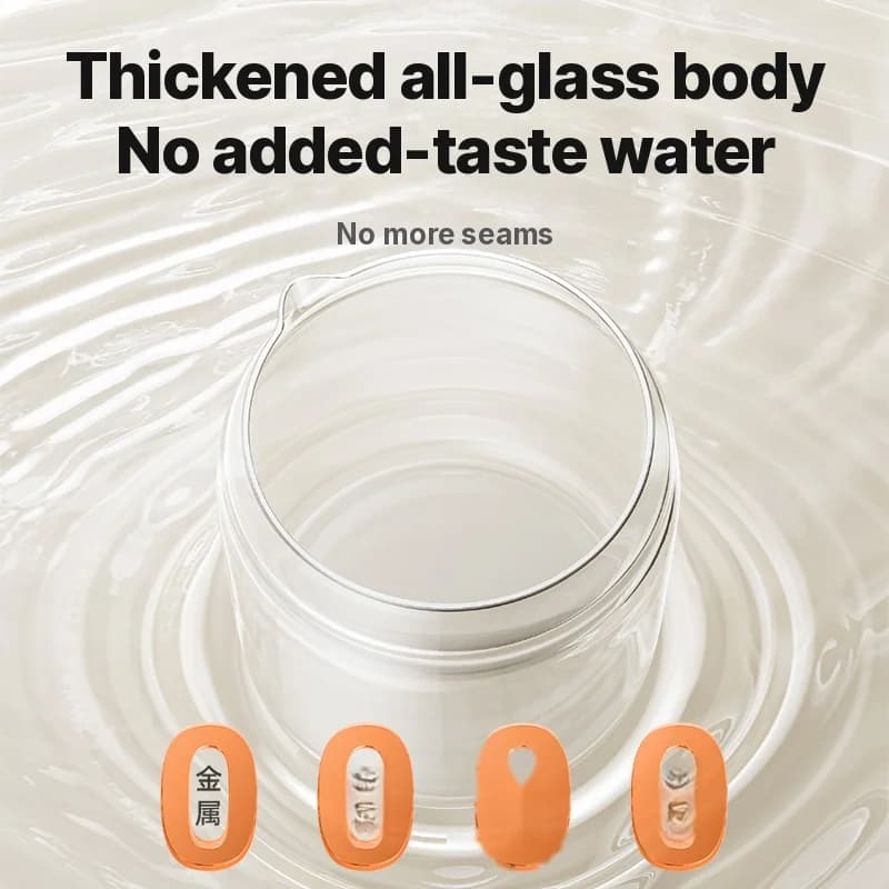 Glass Elektrisk Health Pot med Dobbel Anti-skålding