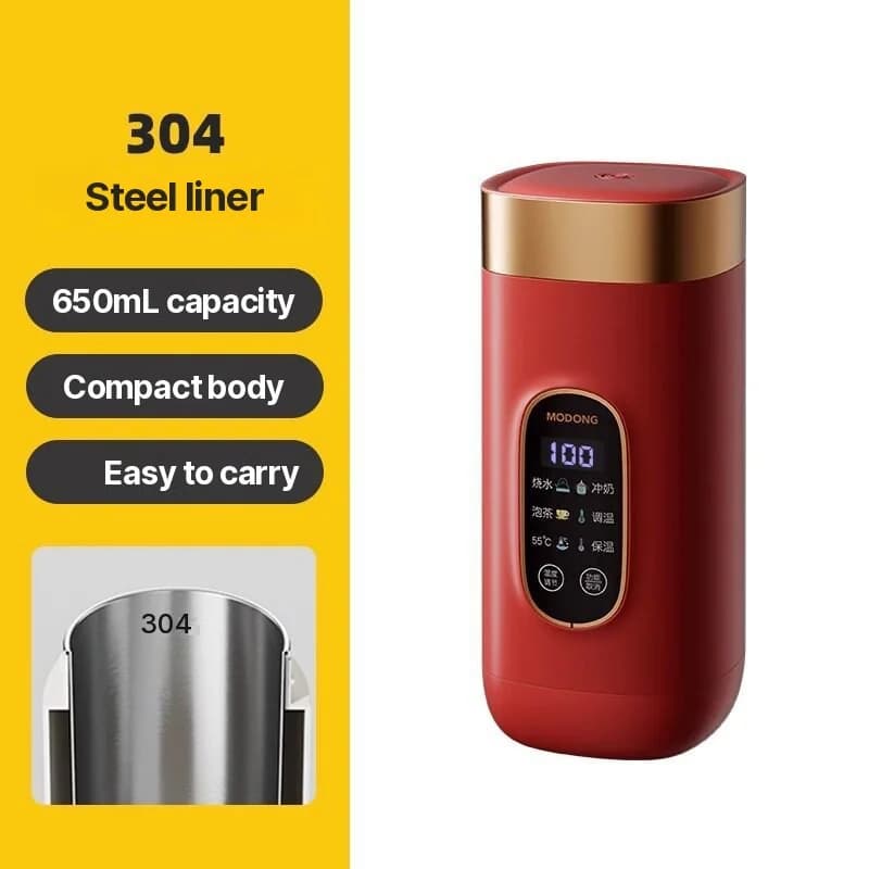 Portabel elektrisk vannvarmer 650 ml 304-innsats 220V