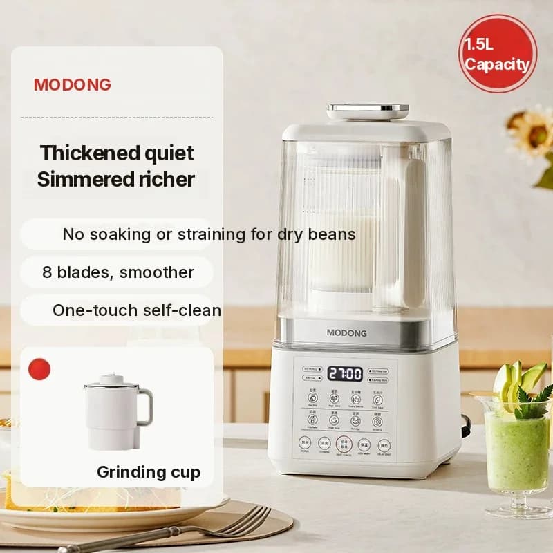 Oppvarmet blender for suppe, juice, babymat, soyamelk