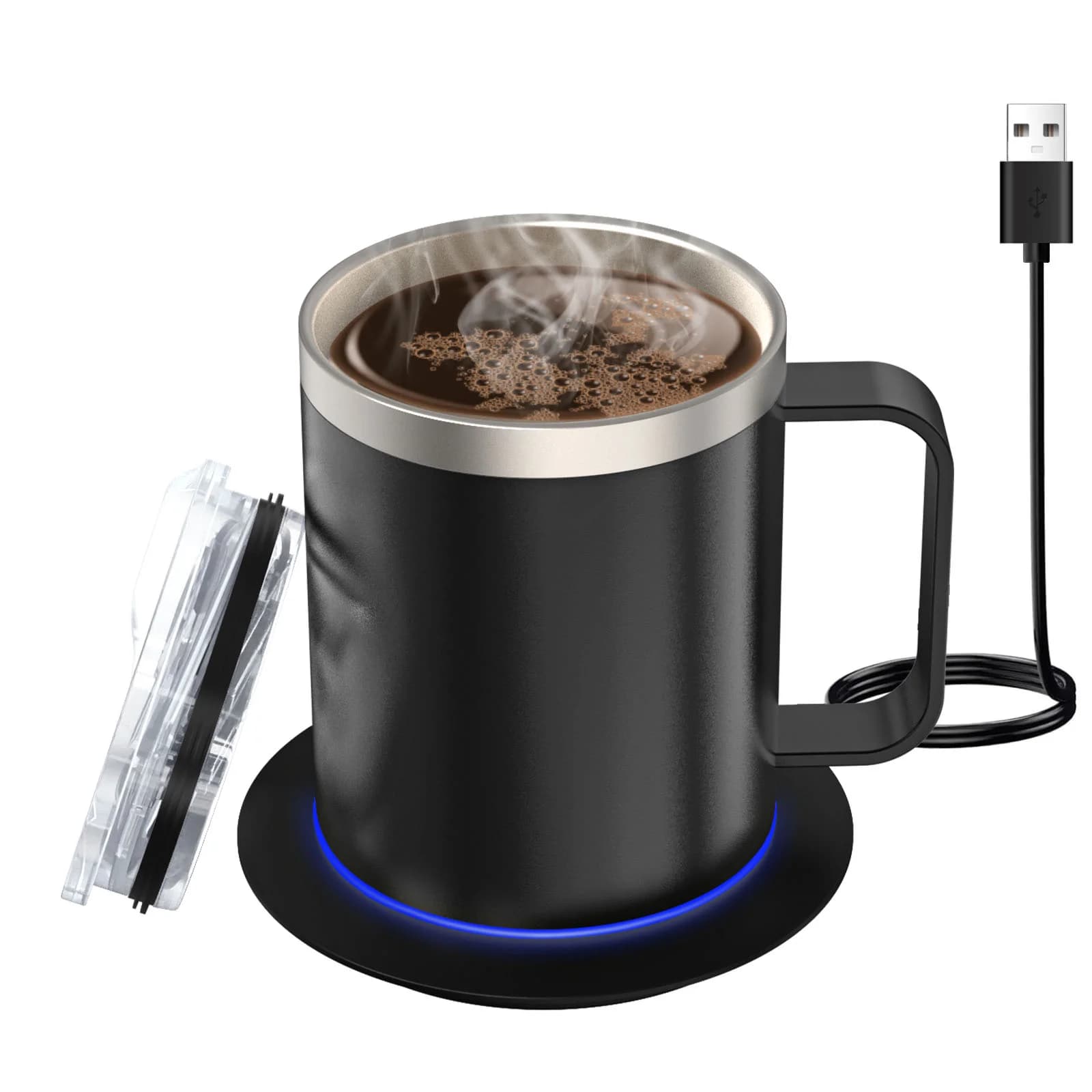 12oz USB oppvarmet kaffekopp
