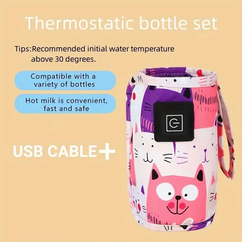 USB flaskevarmer for baby