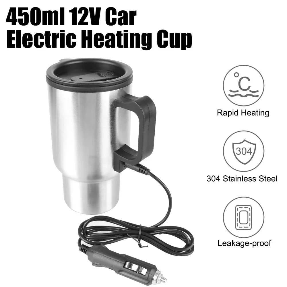 450ml 12V elektrisk kjele til bil