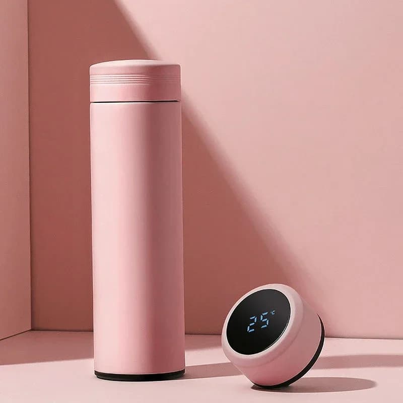 500ml termodrikkekopp med temperaturdisplay