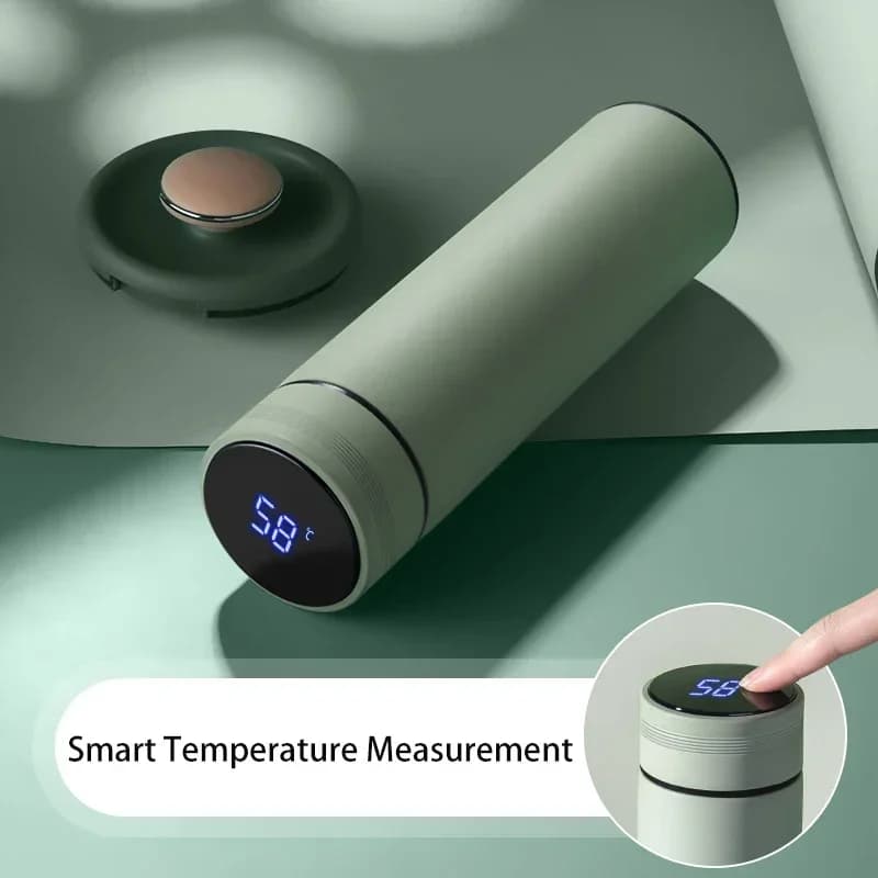 500ml termodrikkekopp med temperaturdisplay