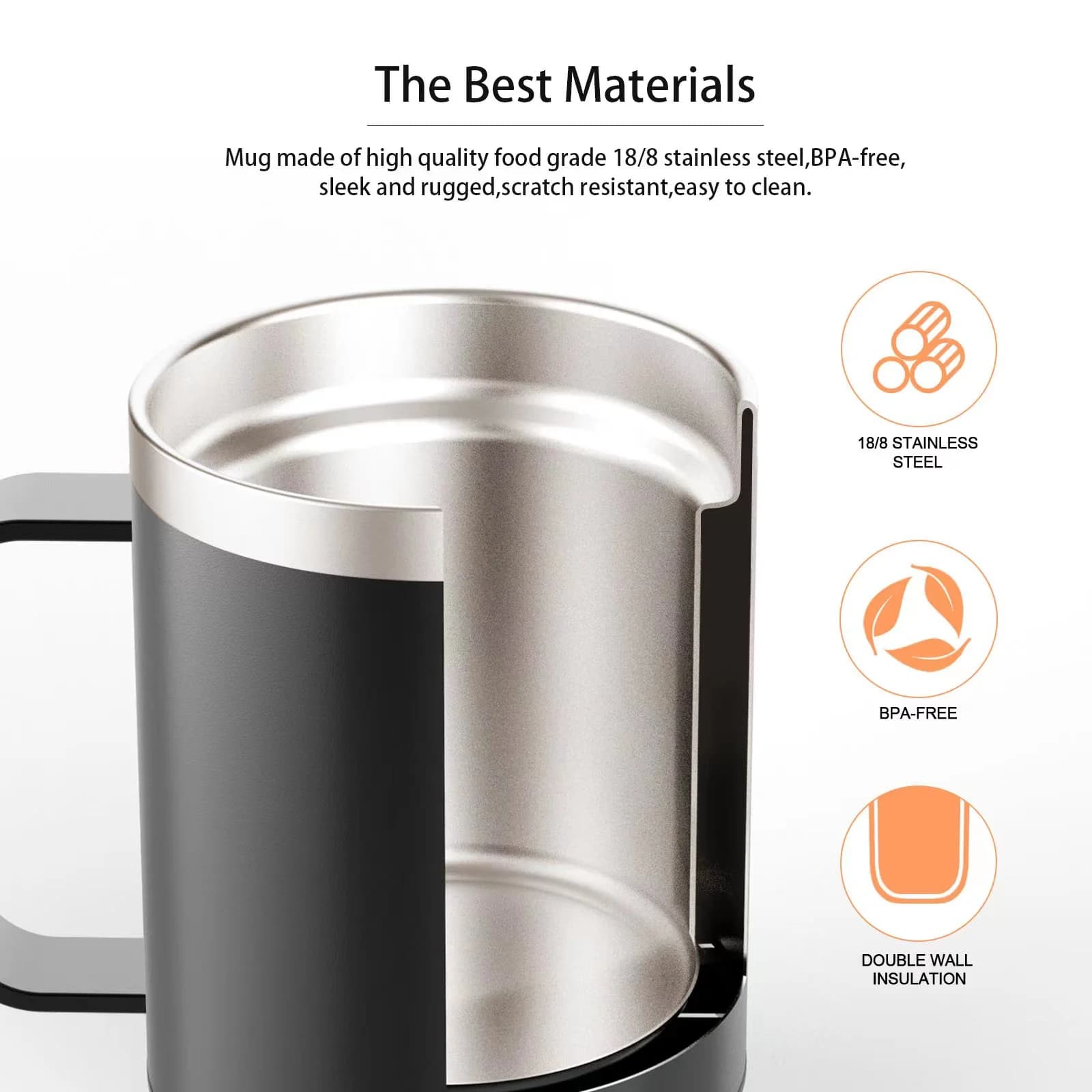 12oz USB oppvarmet kaffekopp