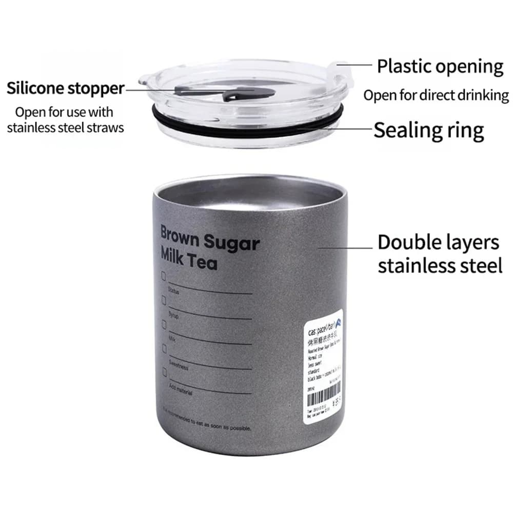 600 ml sugerør-termoskopp